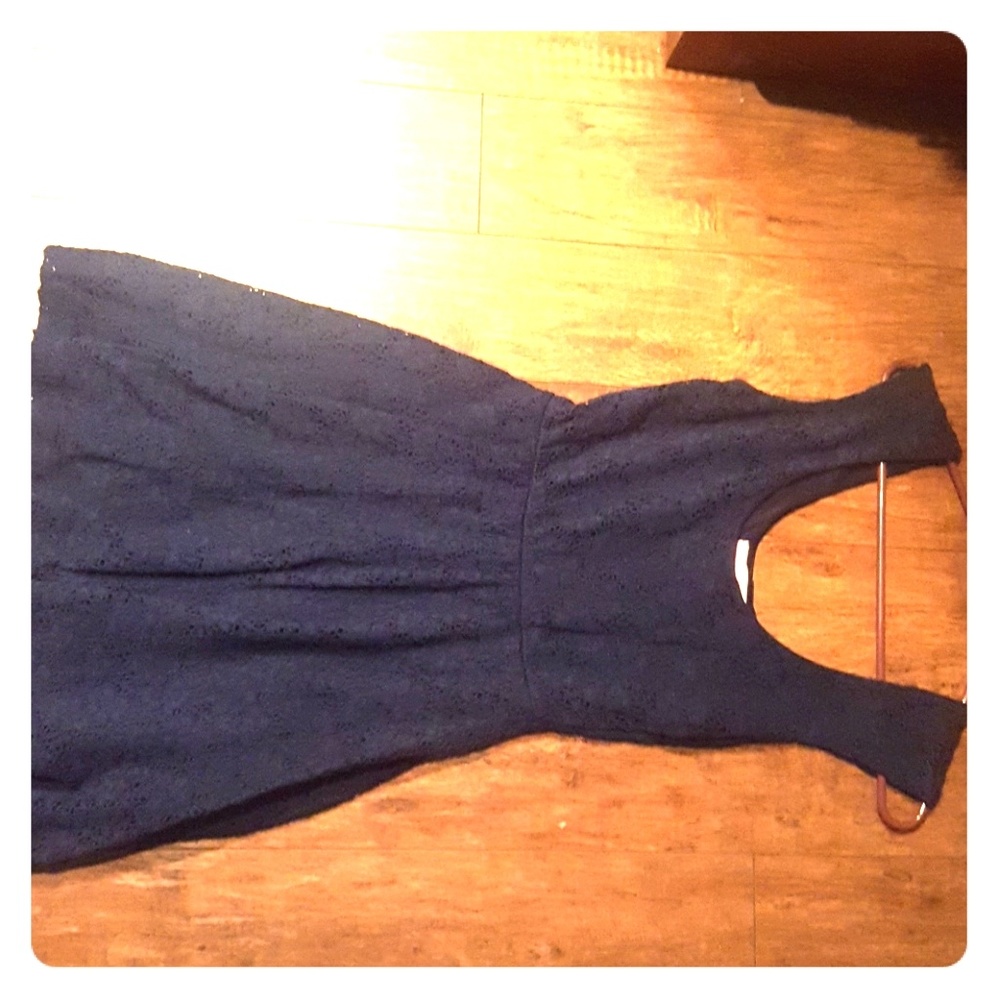 Lacey blue skater dress